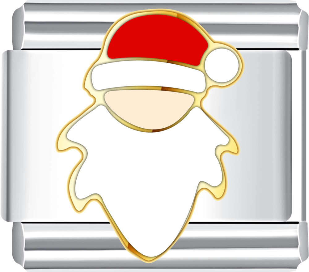 White angel Italian charm with gold wings, Christmas enamel jewelry piece.