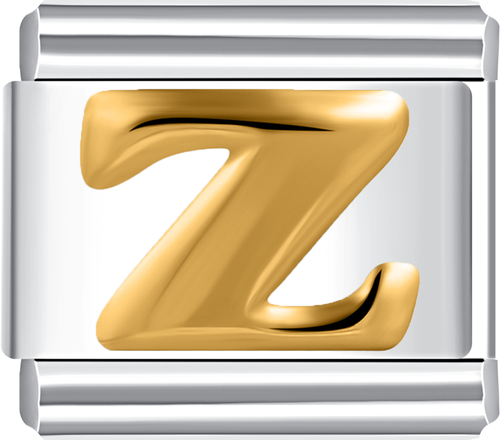 Featuring a bold letter Z design on durable stainless steel for a unique look.
