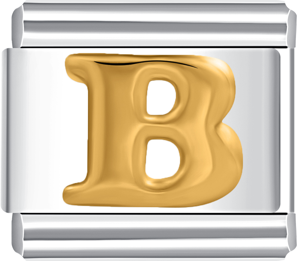 Featuring a stylish letter B design on durable stainless steel, perfect for making a statement.