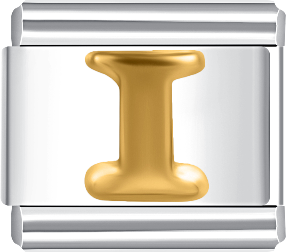 Featuring a sleek letter I design on durable stainless steel for a unique touch.