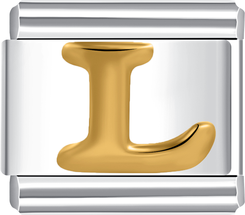 Featuring a sleek and stylish letter L design on durable stainless steel.