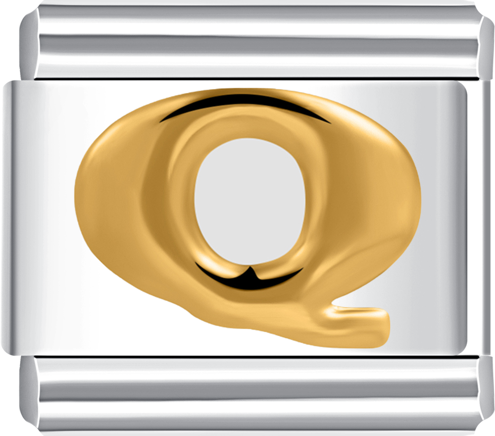 Featuring a bold letter Q design on durable stainless steel.