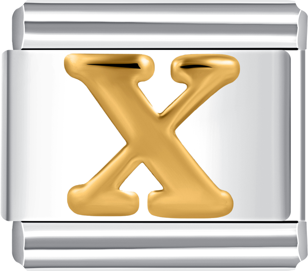Featuring a unique letter X design on durable stainless steel.