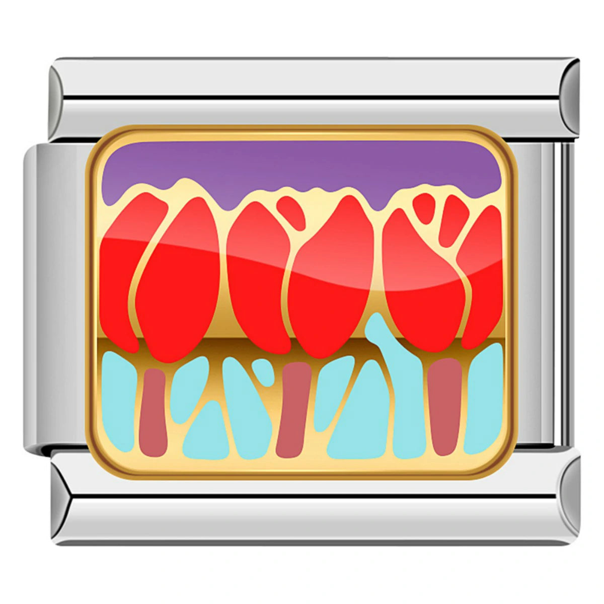 Red Tulips And Lts Green Leaves