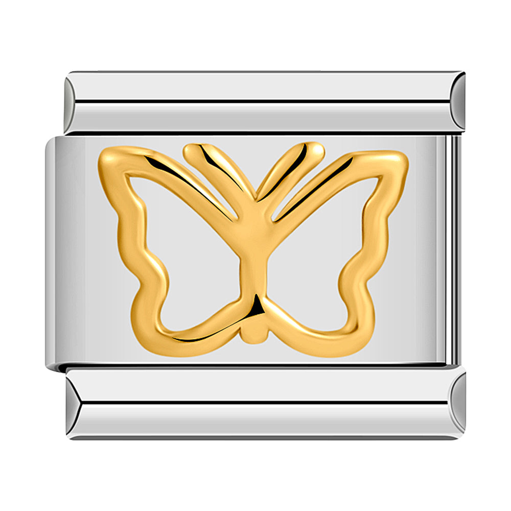 Gold Butterfly, On Silver