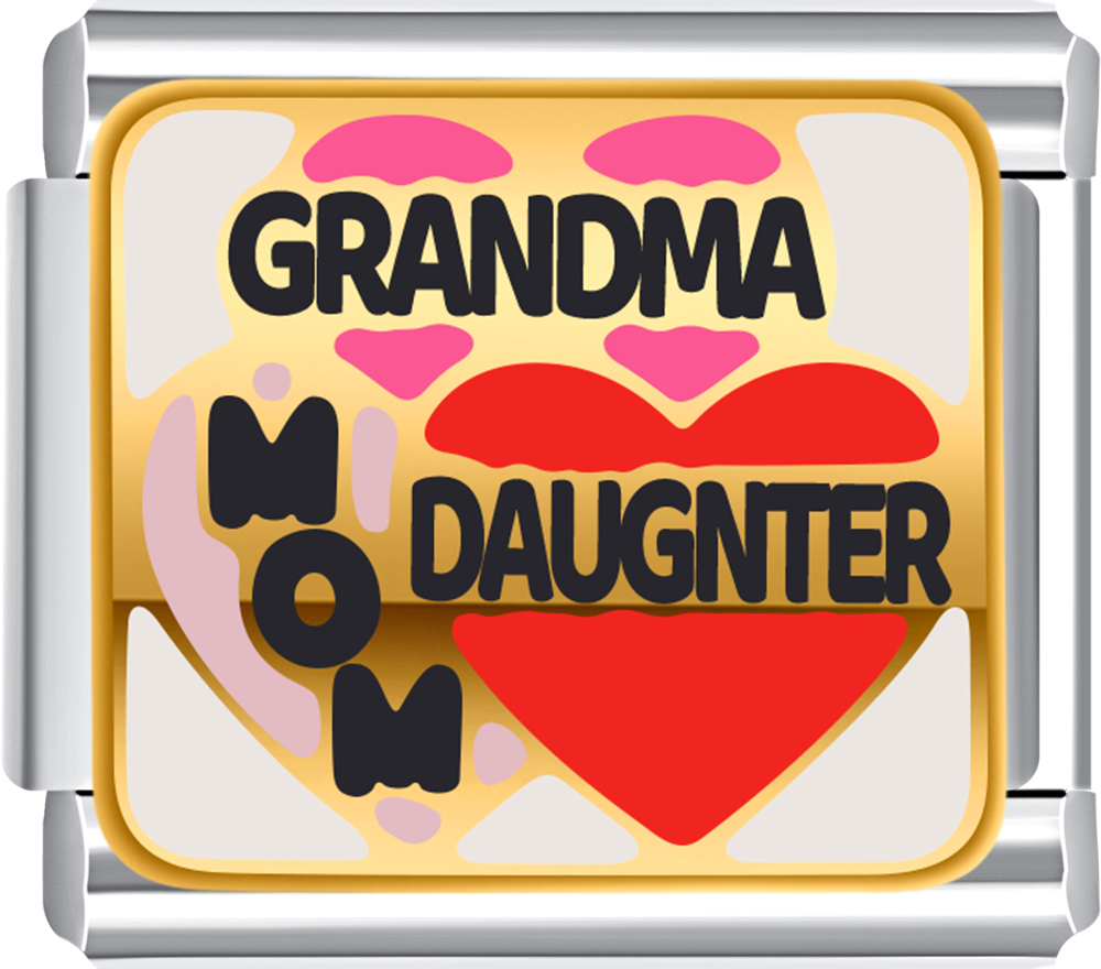 grandma mom daughter italian charm bracelet family personalized bracelets for women