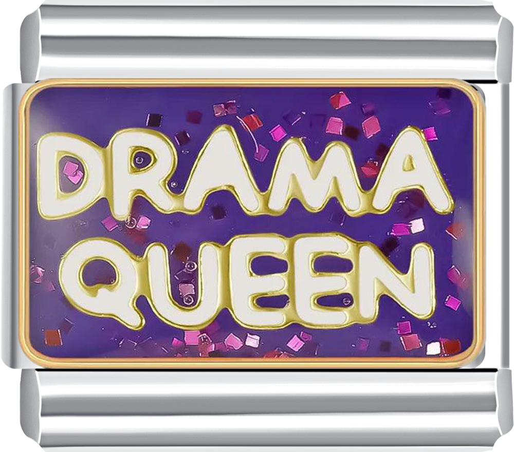 drama queen bracelet charm for womens personalised bracelet