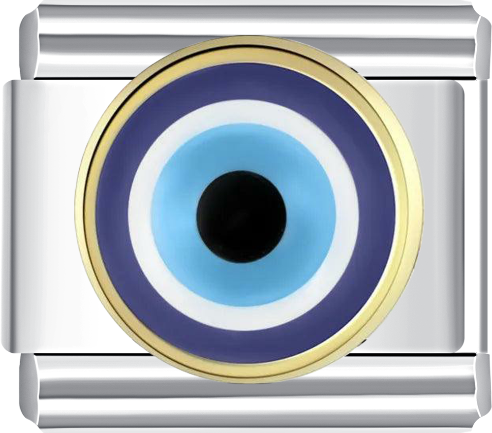 Protective Evil Eye charm, ideal for a personalized Italian charm bracelet