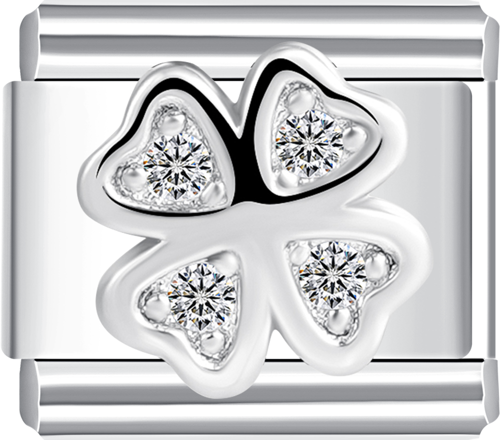 silver clover italian charm bracelet personalized charms for charm bracelets