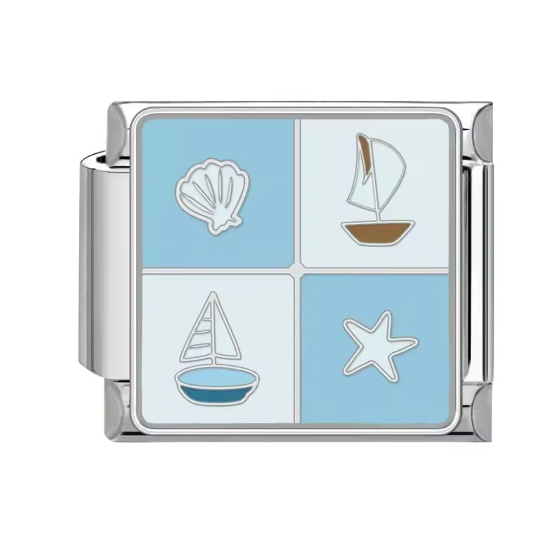 Shell, Sailboat, Starfish