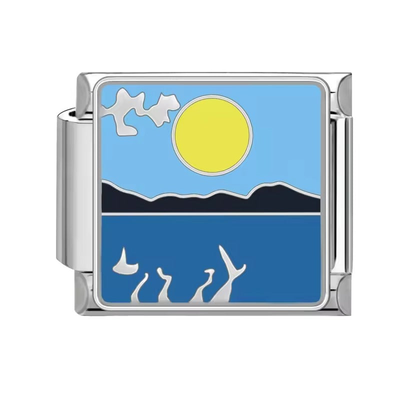 Die Sonne, die Küste