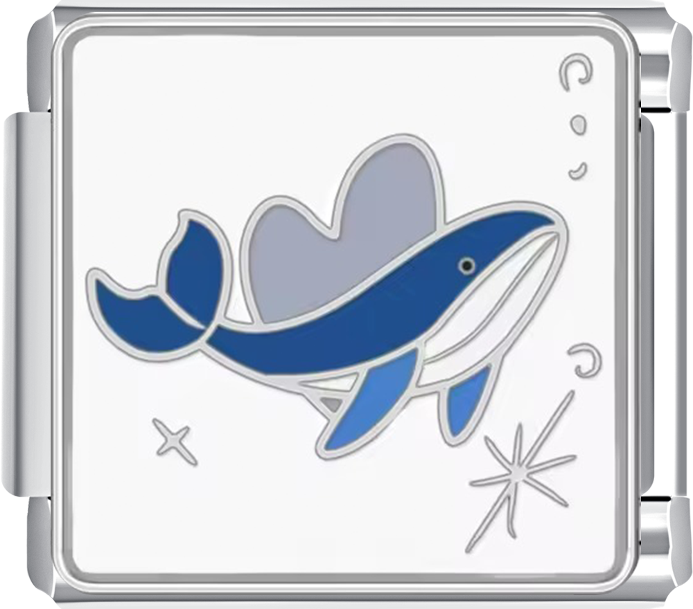 Dive deep into style with the Whale Italian Charm Bracelet C a bold, water-resistant piece made for ocean dreamers.
