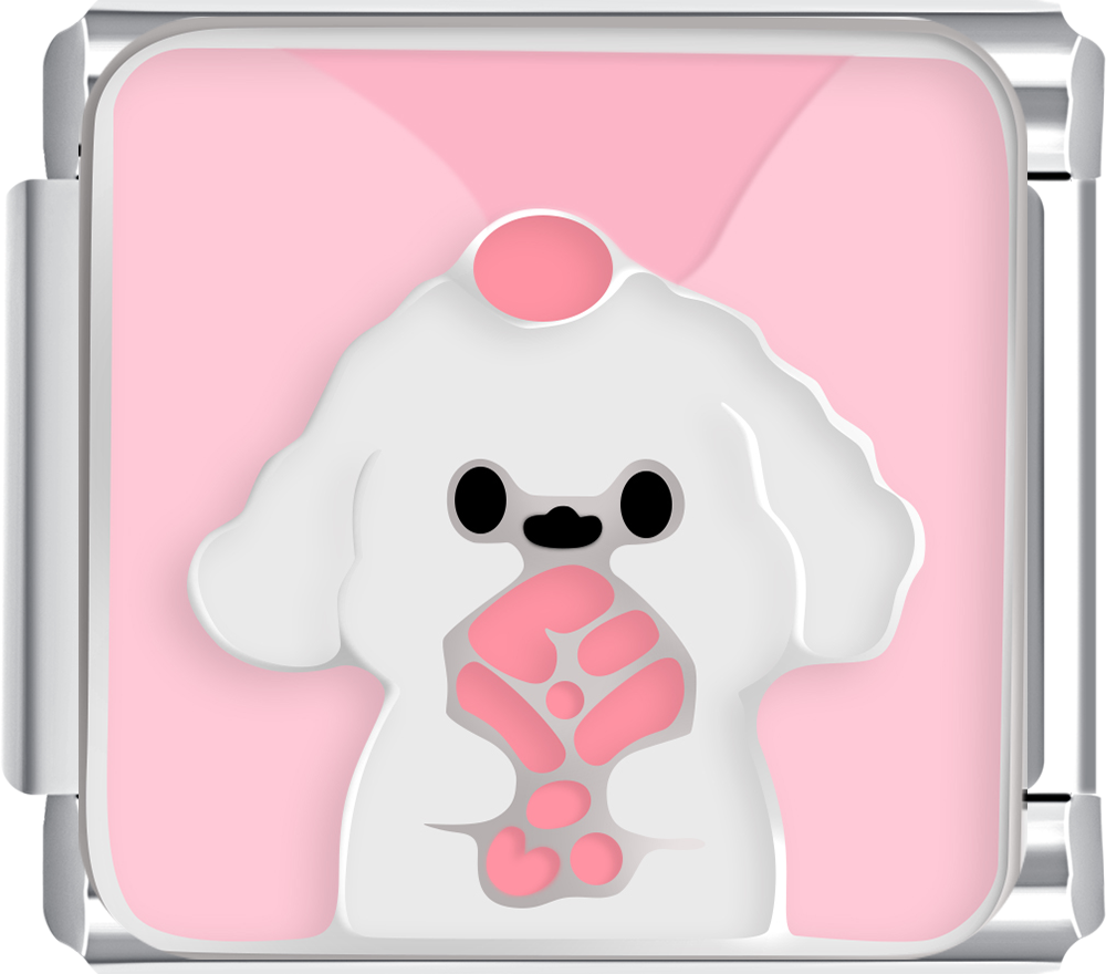 Poodle Love italian charm bracelet personalized bracelets for women