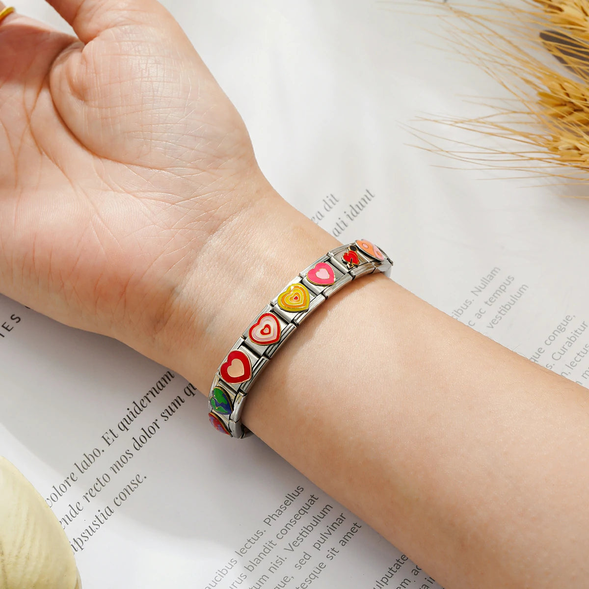 Black Piece With Gold Heart