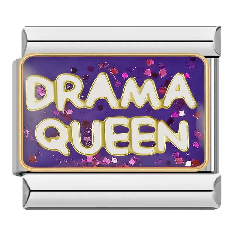 drama queen bracelet charm for womens personalised bracelet