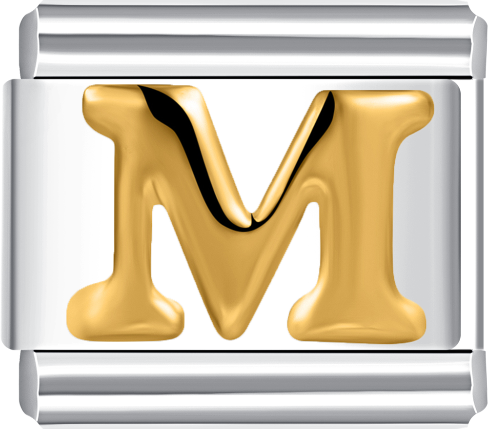 Featuring a bold letter M design on durable stainless steel.