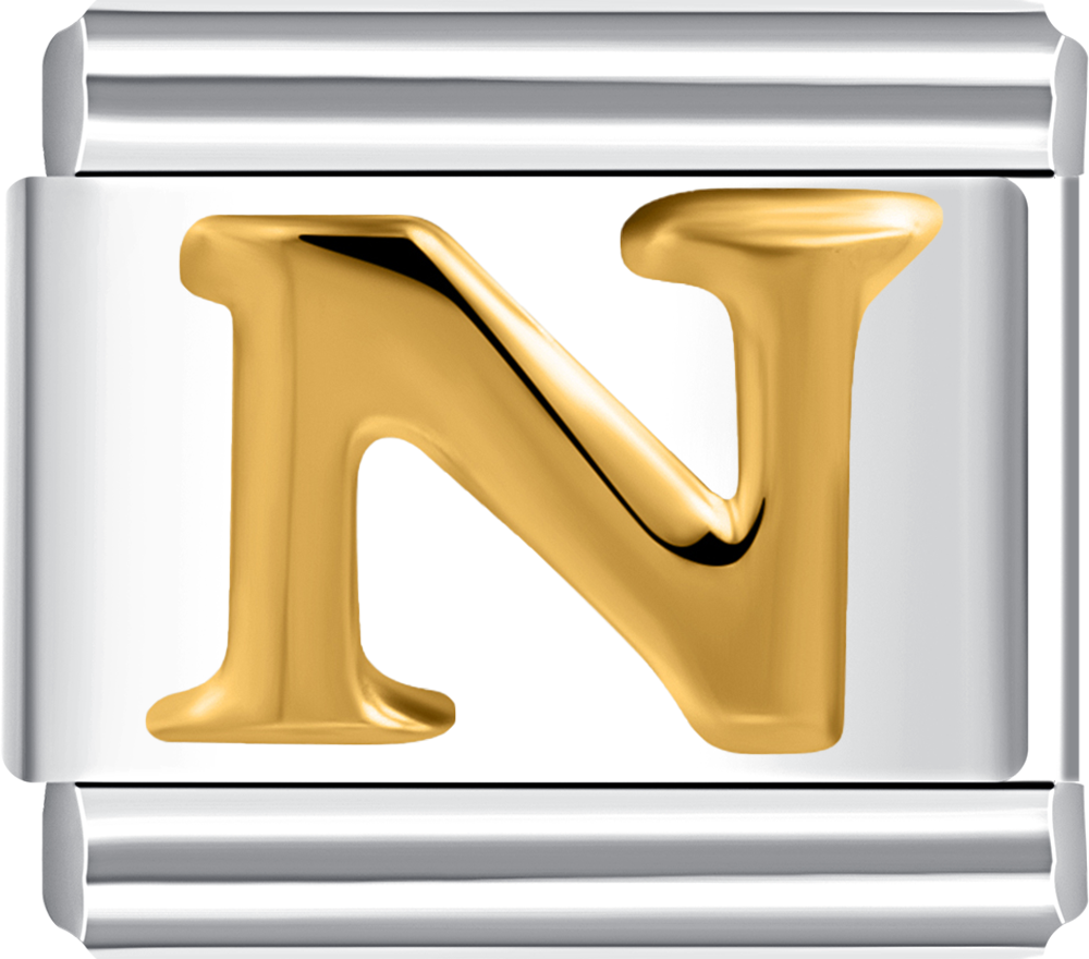 Featuring a stylish letter N design on durable stainless steel.