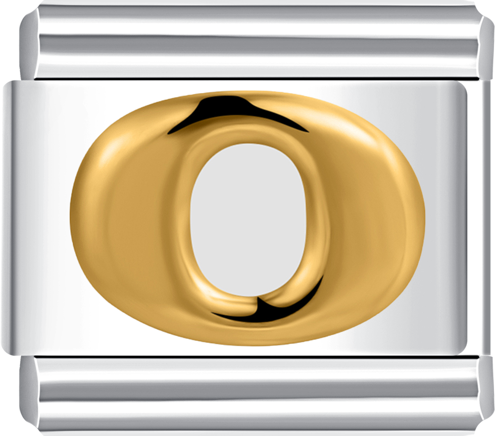 Featuring a chic letter O design on durable stainless steel.