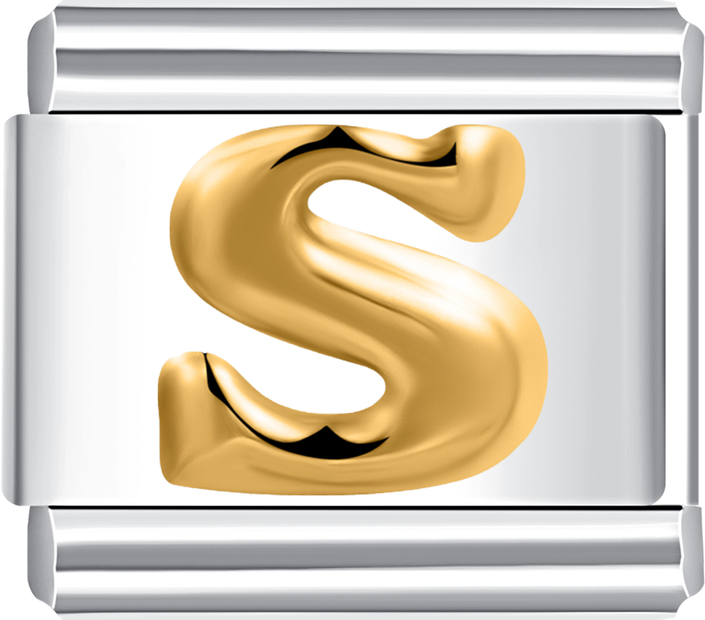 Featuring a sleek letter S design on durable stainless steel.