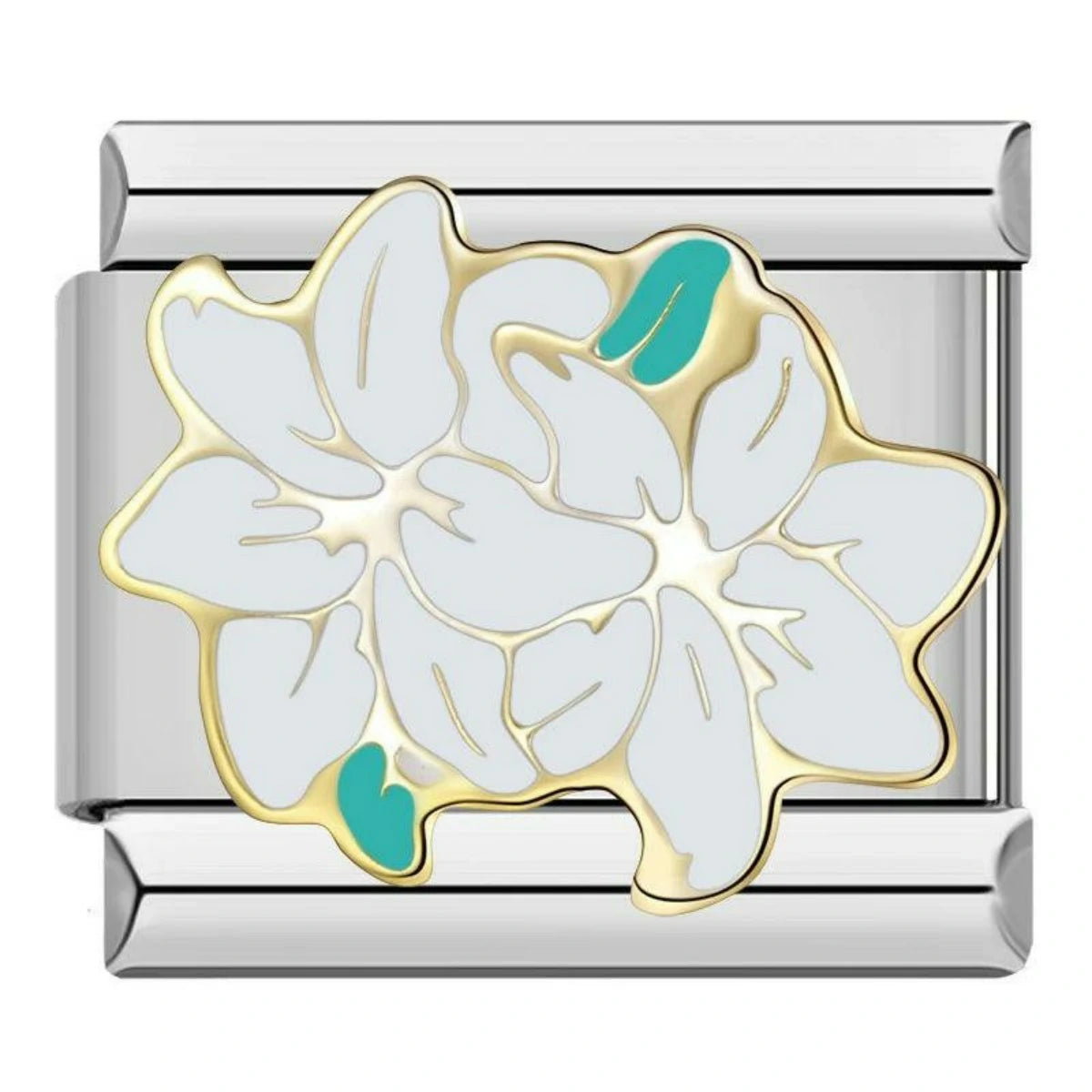 Double Lili Flowers, On Silver