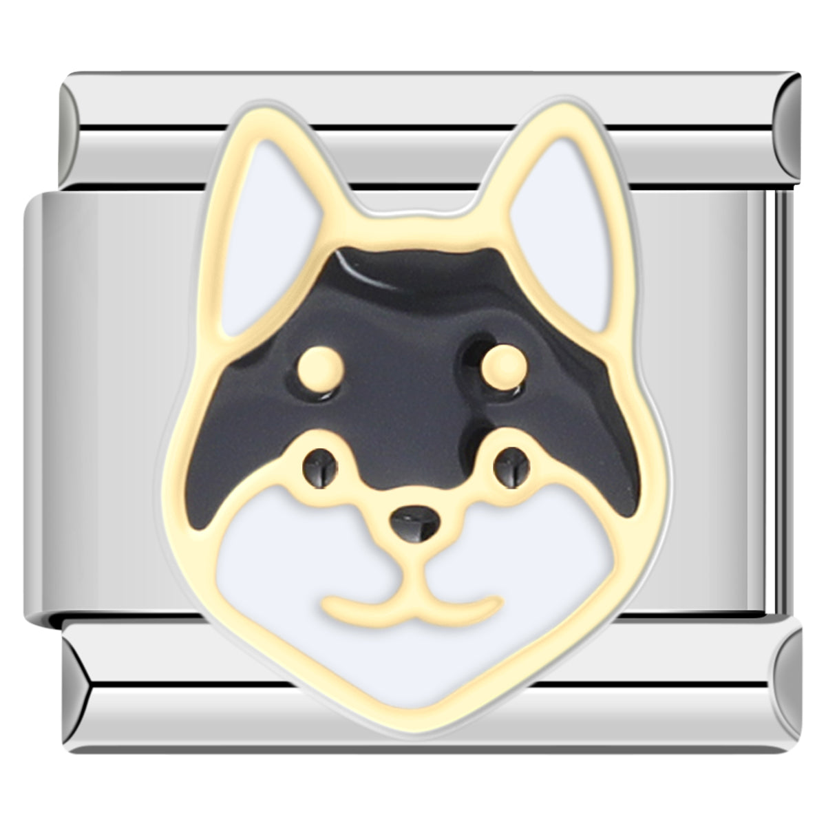 Cool, confident, and full of adventure—this Husky charm captures the wild soul of this beautiful breed. For free spirits and snow dog lovers alike.