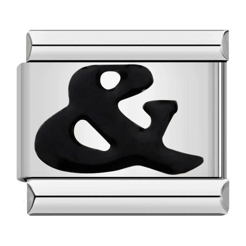 Sign & in Black, on Silver