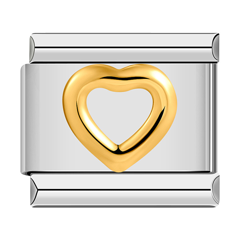 Gold Heart, On Silver