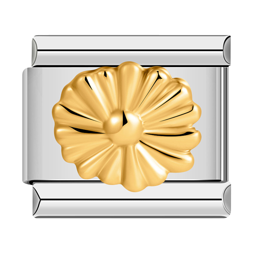 Gold Daisy With Yellow Stone Heart