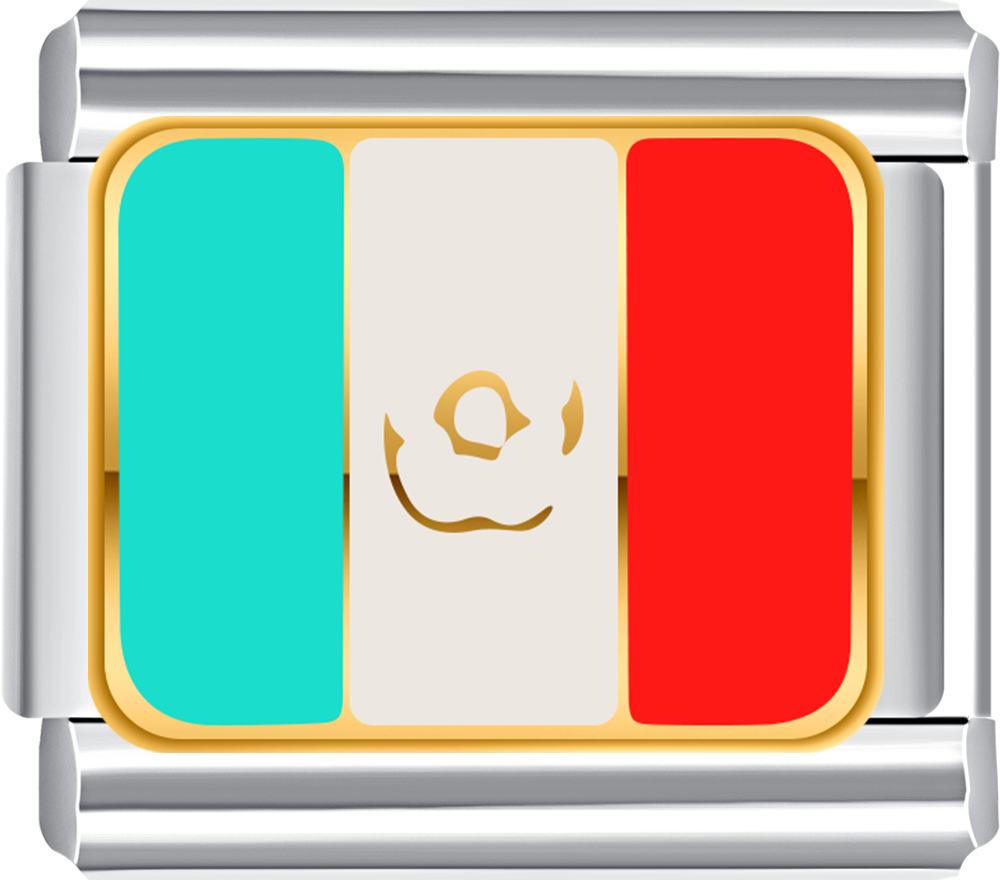 mexico flag italian charm bracelet personalized charms for charm bracelets