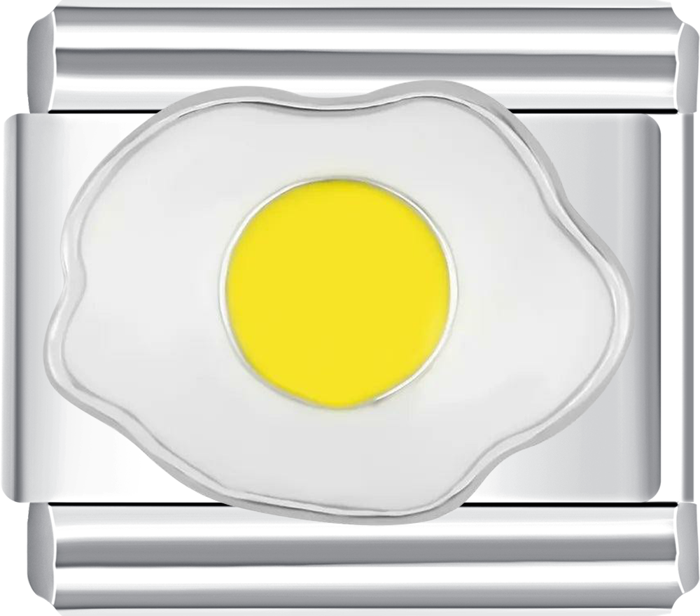 EGG Italian charm bracelet from CHARMSDIY! Featuring a cute egg design on durable stainless steel