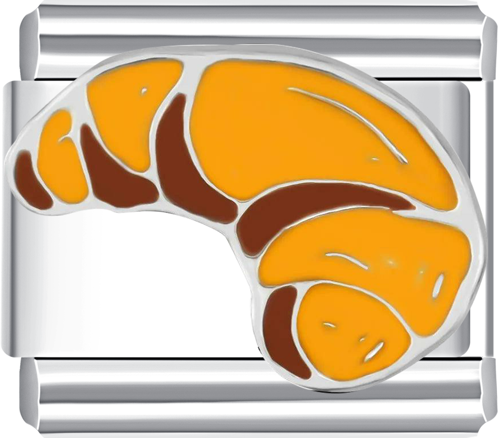 Crescent Italian charm bracelet from CHARMSDIY! Featuring a sleek crescent design on durable stainless steel