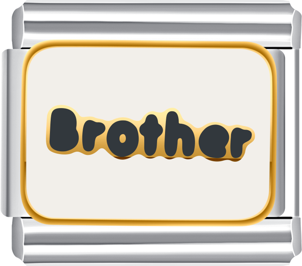 brother italian charm bracelet family customized bracelets for guys