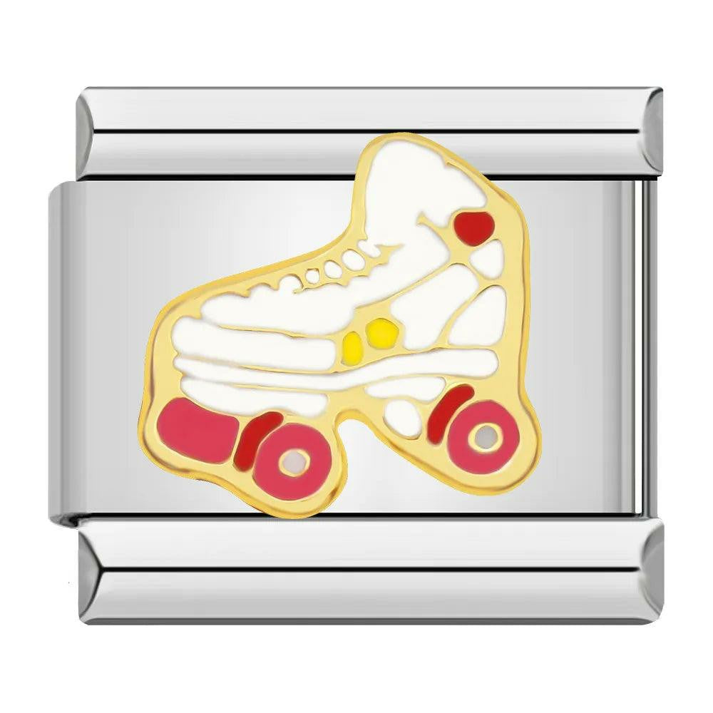 Roller Skate, Red And White