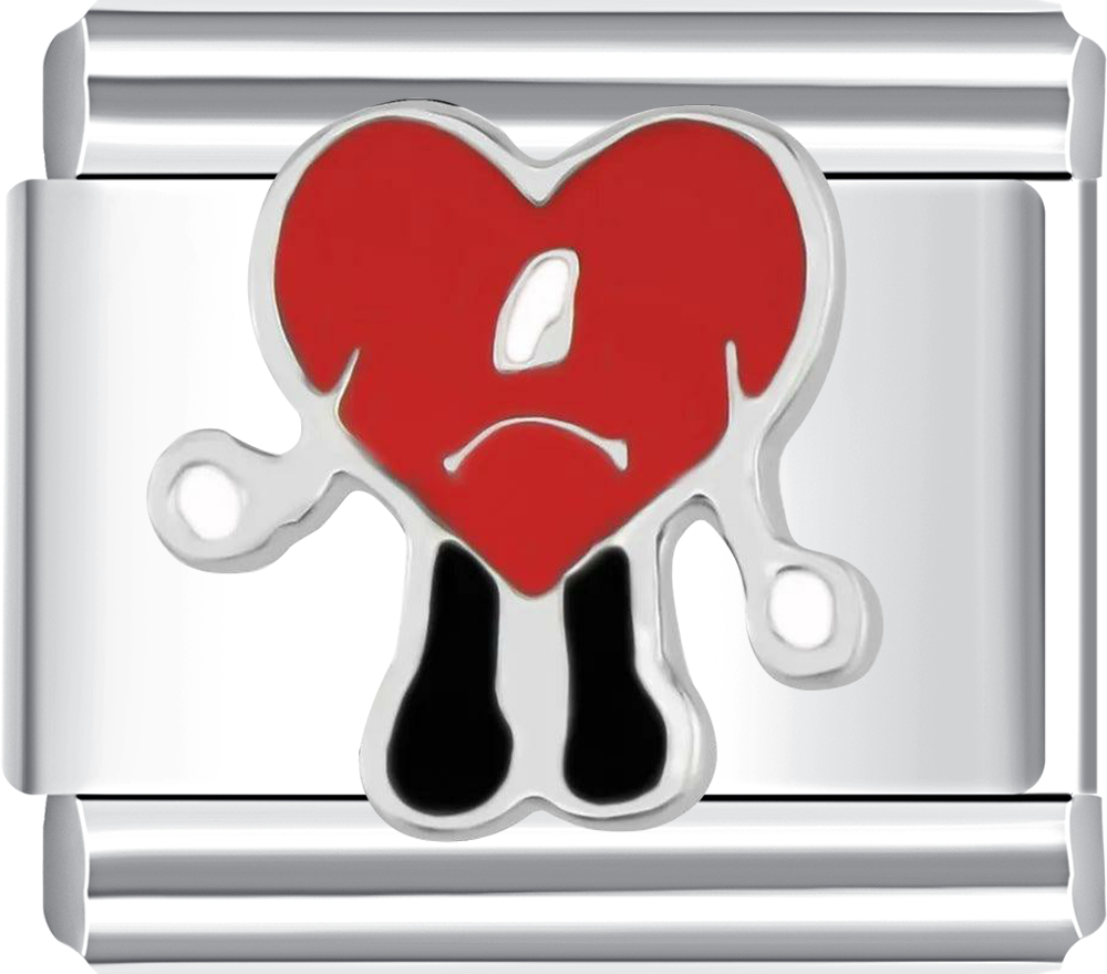 Bad Bunny Italian charm bracelet at CHARMSDIY! Featuring a fun Bad Bunny design on durable stainless steel