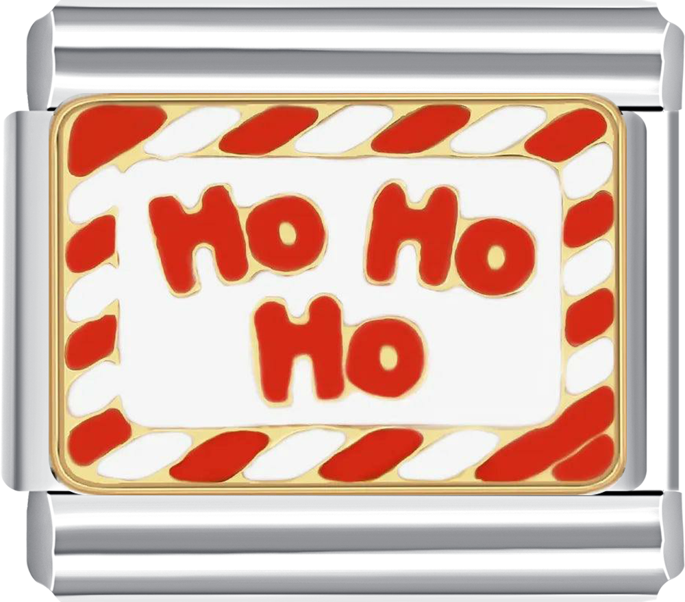 ho ho ho italian charm bracelet christmas personalised bracelet
