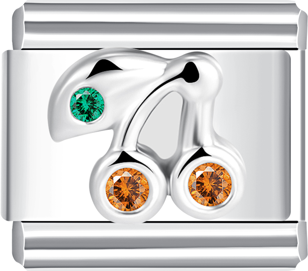 pair of cherries italian charm bracelet fruit personalized charms for charm bracelets