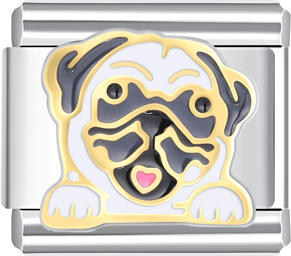 A pug in shades? Yes, please. This charm brings serious cool-dog energy—fun, funky, and always adorable. Perfect for playful dog parents.