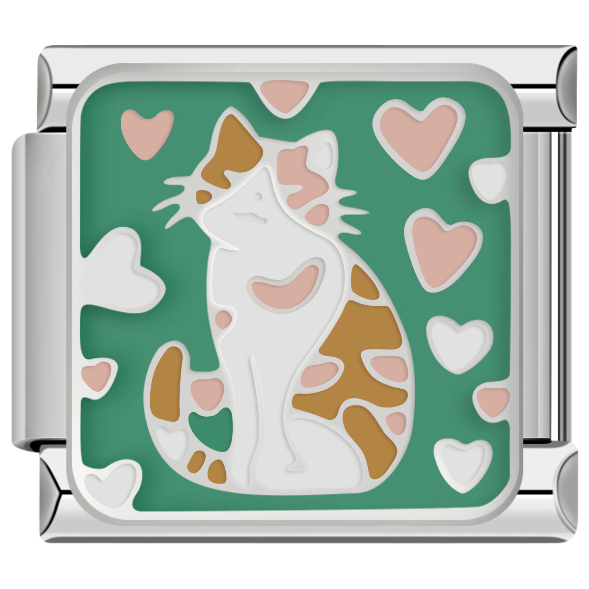 Hearts Cat italian charm bracelet personalized bracelets for women