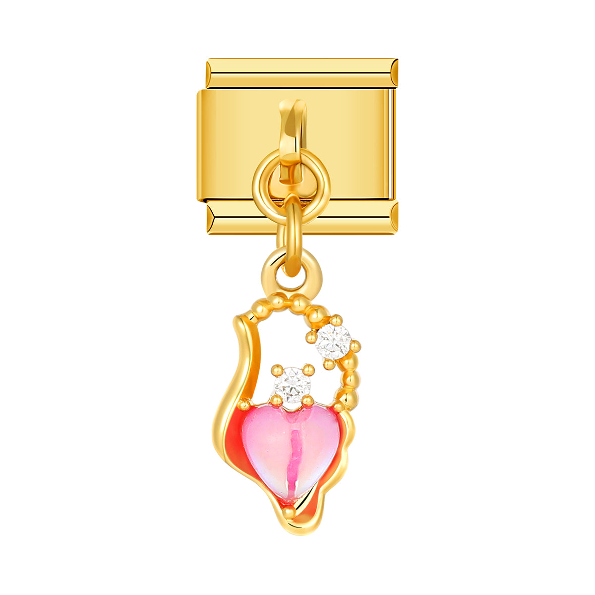 Perfume of Love, on Gold italian charm bracelet personalized bracelets for women