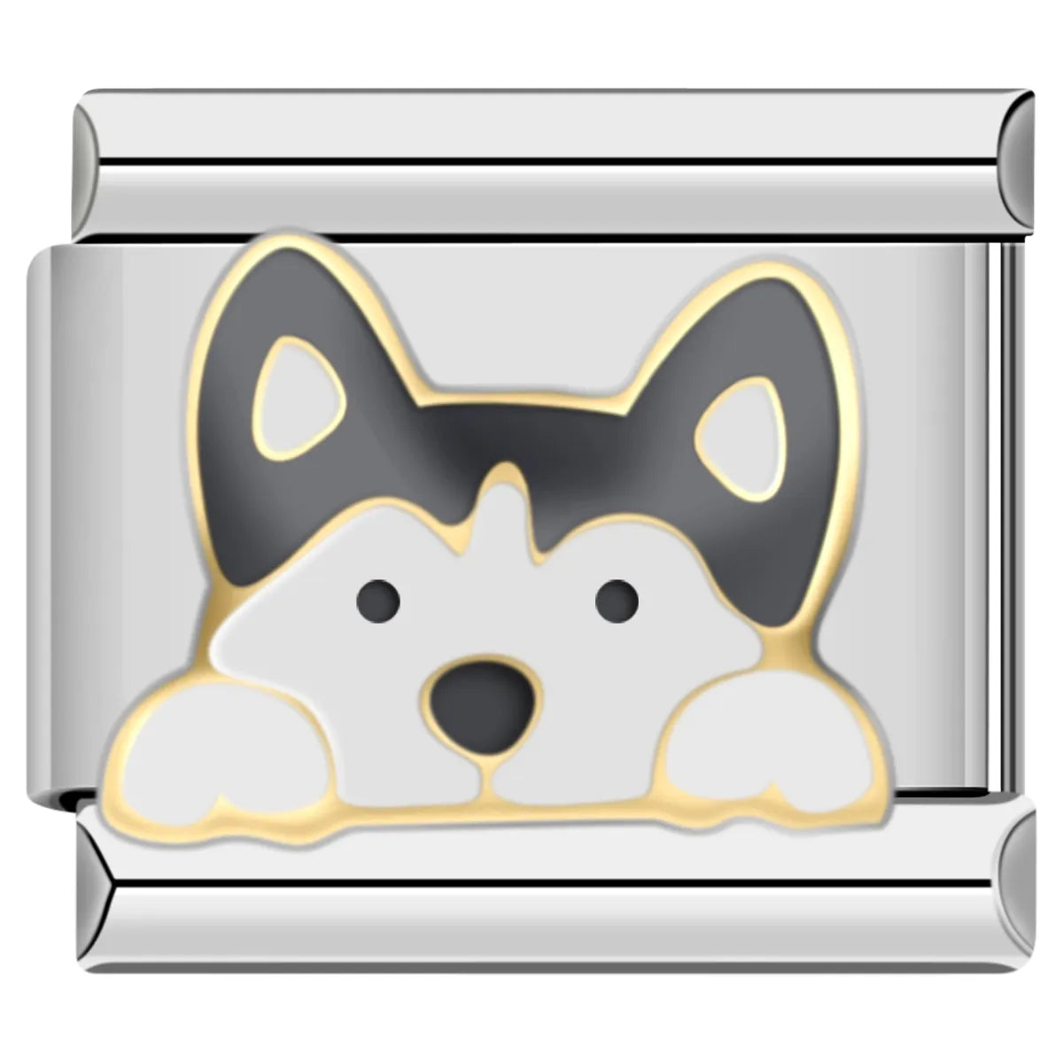 This adorable version of the Husky is all about mischief and fun! Its innocent eyes and fluffy cheeks bring light-hearted vibes to any bracelet.