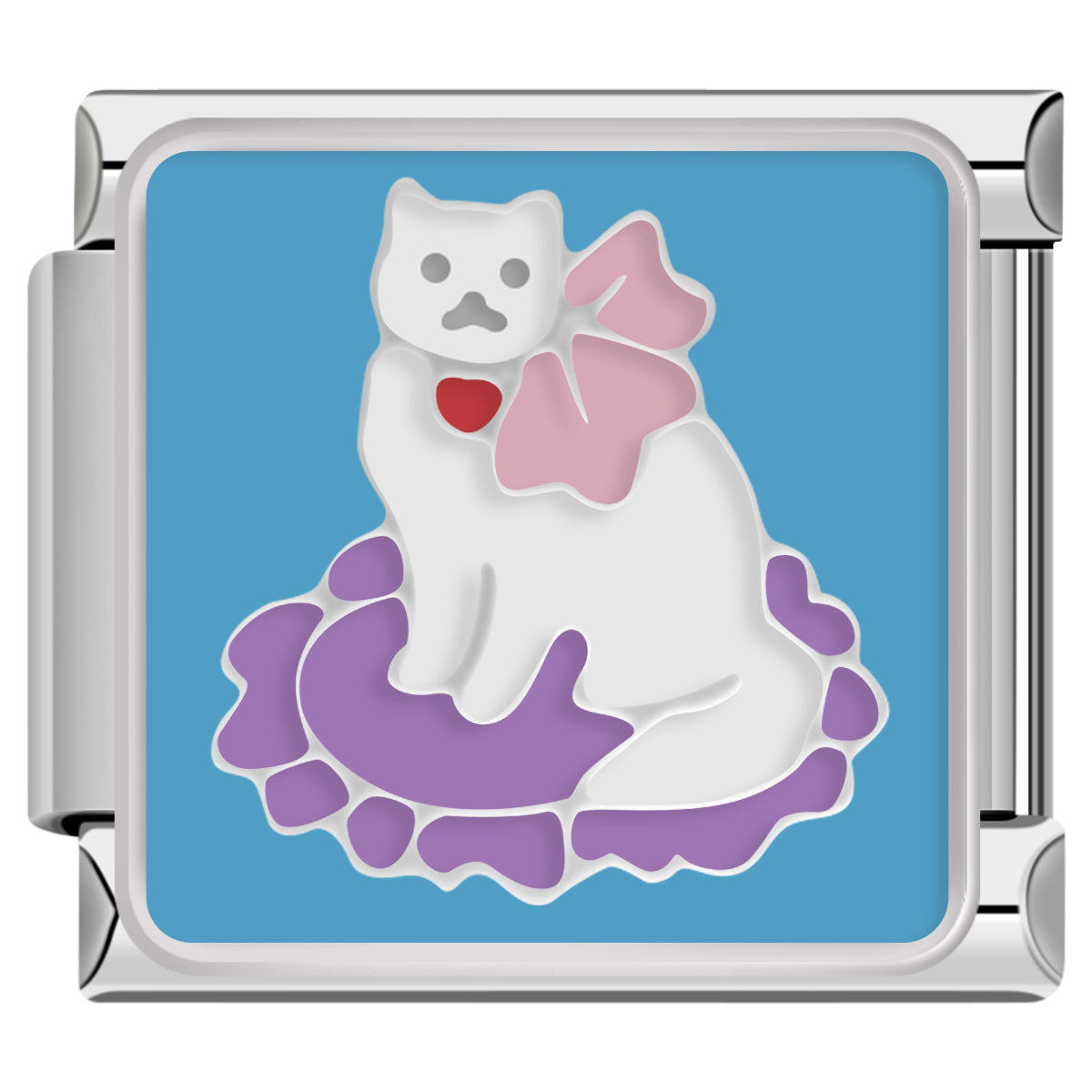 Royal Fluff Cat italian charm bracelet personalized bracelets for women